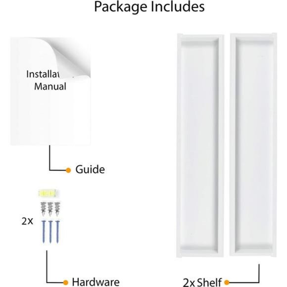 Philly Nursery Bookshelf - Book Shelves for Kids Room - 31 Inch White Set of 2 - Picture 6 of 6